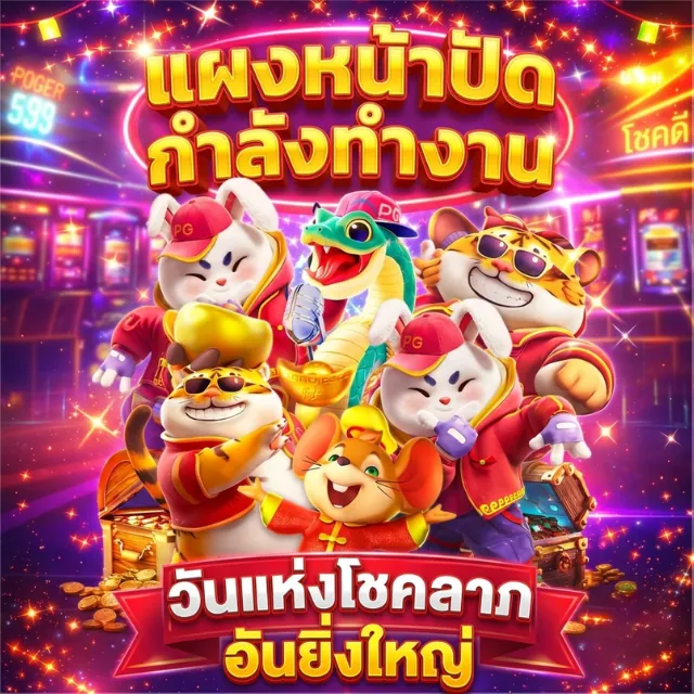 แบนเนอร์ ‘วันแห่งโชคลาภอันยิ่งใหญ่’ ธีมแมวนำโชค — โฆษณาผู้ให้บริการ