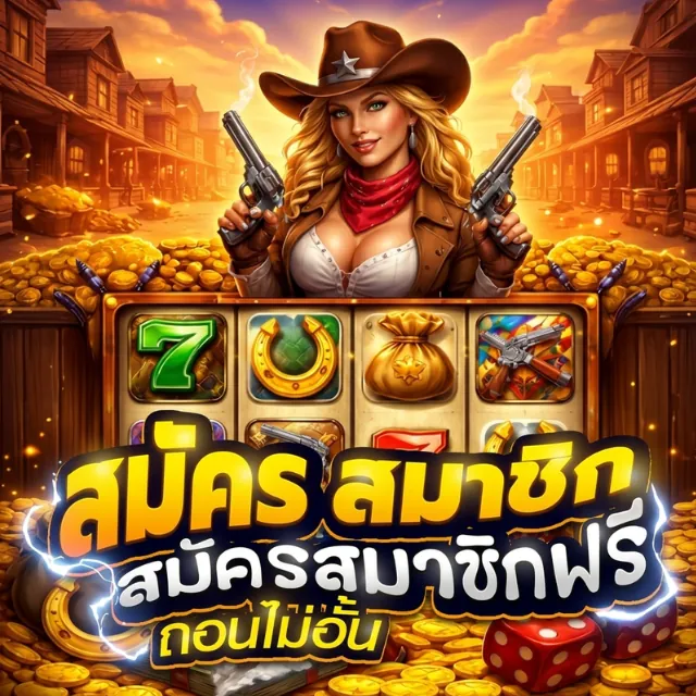 แบนเนอร์ ‘สมัครสมาชิกฟรี ถอนไม่อั้น’ ธีมคาวเกิร์ล — โฆษณาผู้ให้บริการ